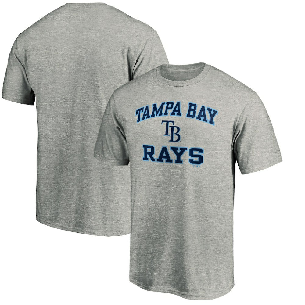 Tampa Bay Rays MTO Label Heart & Soul T-Shirt - Heather Gray