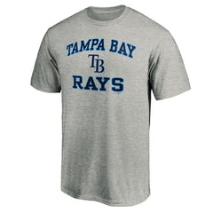 Tampa Bay Rays MTO Label Heart & Soul T-Shirt - Heather Gray