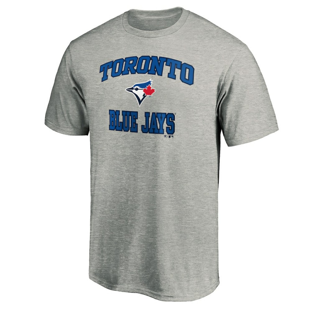 Toronto Blue Jays MTO Label Heart & Soul T-Shirt - Heather Gray