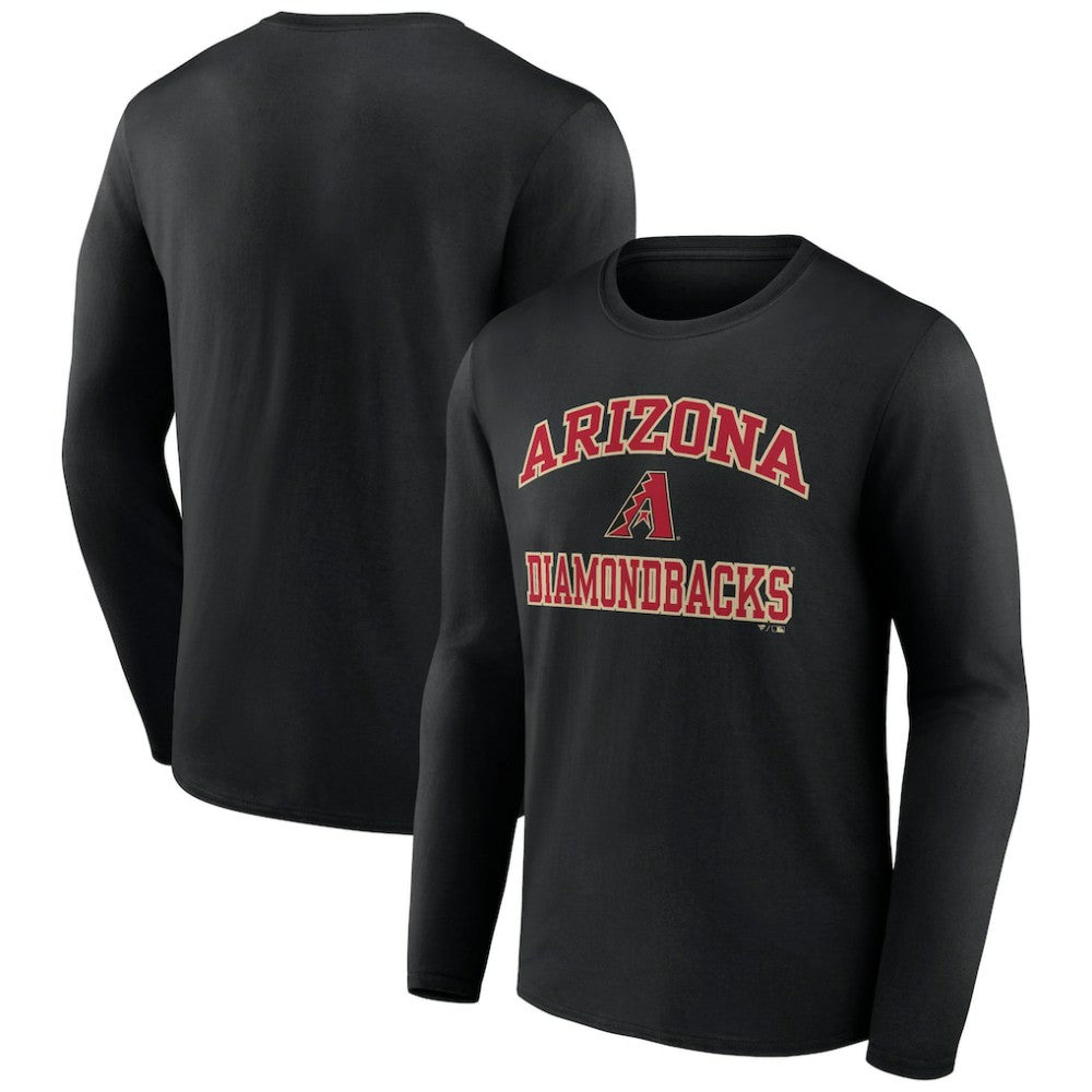 Men's Black Arizona Diamondbacks Team Heart & Soul Long Sleeve T-Shirt