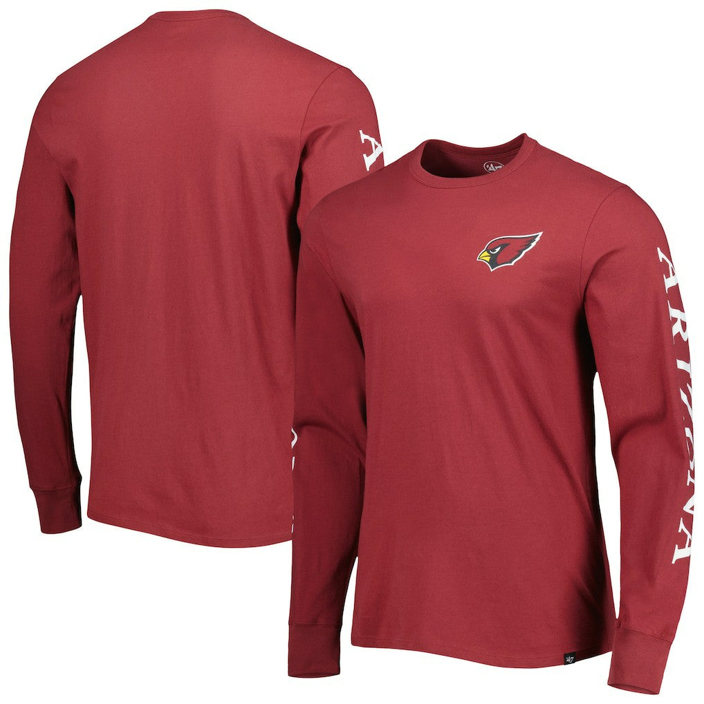 Arizona Cardinals '47 Triple Threat Franklin Long Sleeve T-Shirt - Cardinal cheap