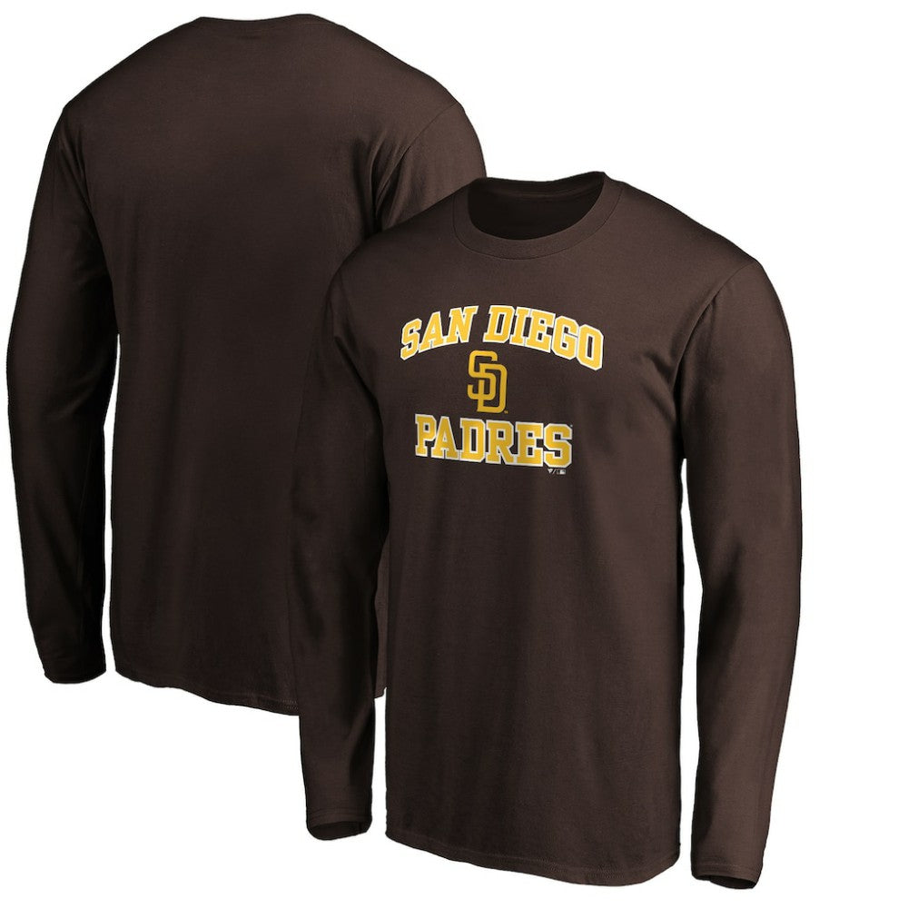 San Diego Padres Team Heart & Soul Long Sleeve T-Shirt - Brown