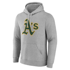 Athletics Official Logo Fitted Pullover Hoodie - Heather Gray