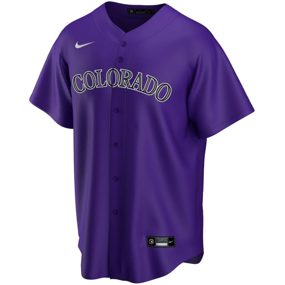 Colorado Rockies Alternate Replica Custom Jersey - Purple | Nike