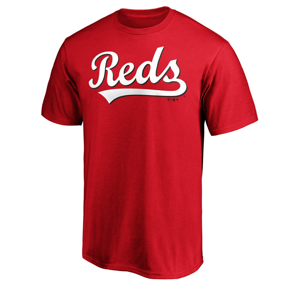 Cincinnati Reds Official Wordmark T-Shirt - Red