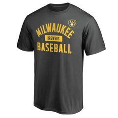 Milwaukee Brewers Iconic Primary Pill T-Shirt - Charcoal