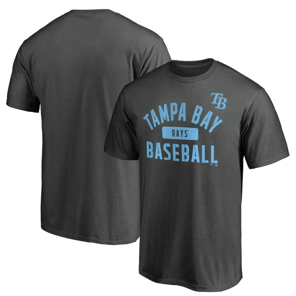 Tampa Bay Rays Iconic Primary Pill T-Shirt - Charcoal