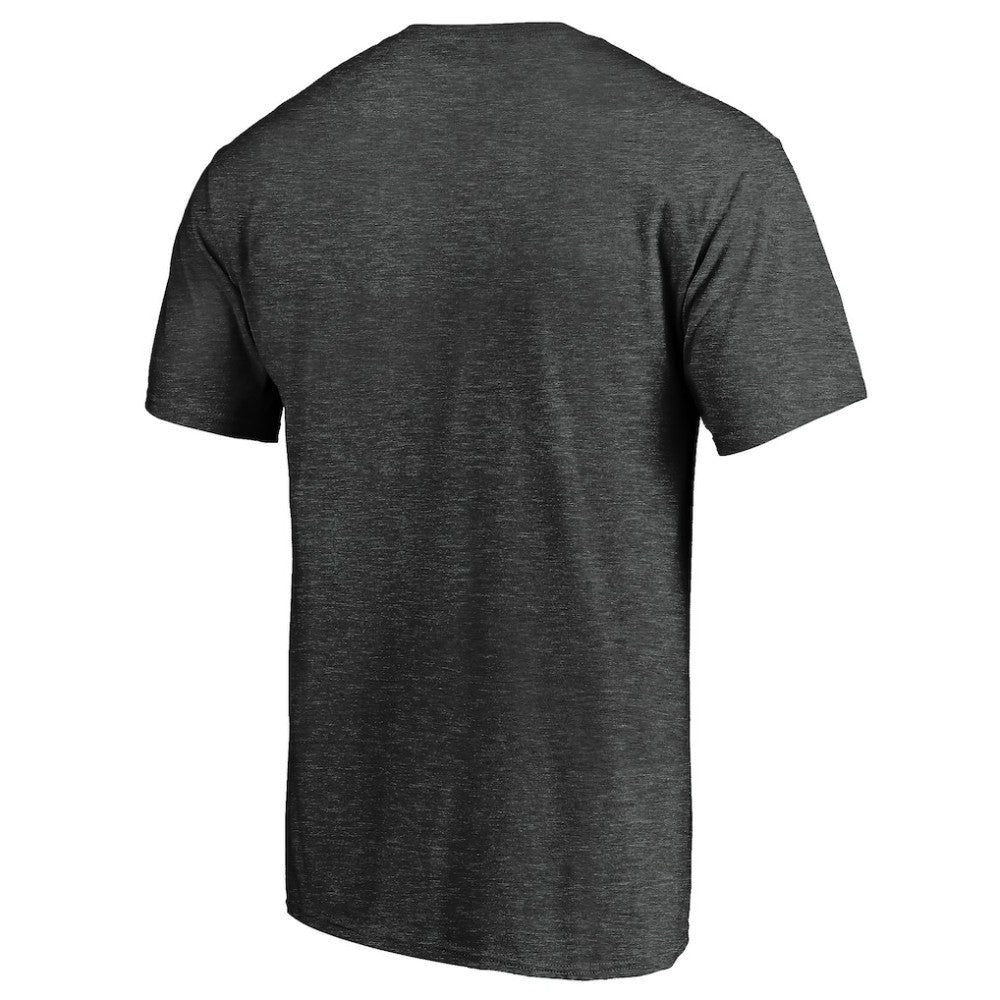 Miami Marlins Win Stripe Logo T-Shirt II - Charcoal