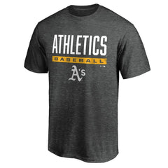 Athletics Win Stripe Logo T-Shirt II - Charcoal