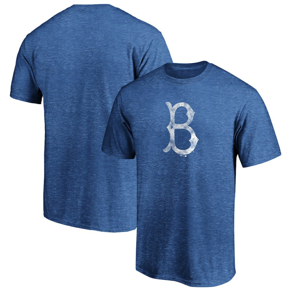 Brooklyn Dodgers Cooperstown Collection True Classics Throwback Logo Tri-Blend T-Shirt - Royal