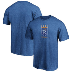 Kansas City Royals Cooperstown Collection True Classics Throwback Logo Tri-Blend T-Shirt - Royal