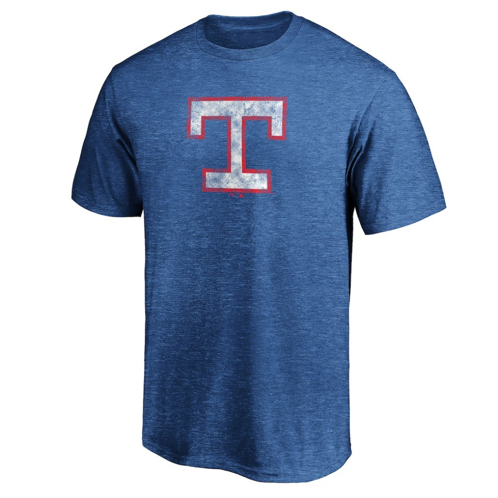 Texas Rangers Cooperstown Collection True Classics Throwback Logo Tri-Blend T-Shirt - Royal