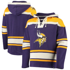Minnesota Vikings '47 Lacer V-Neck Pullover Hoodie - Purple/Gold outlet