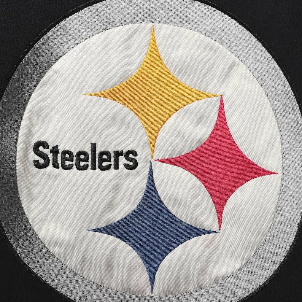 Pittsburgh Steelers '47 Lacer V-Neck Pullover Hoodie - Black/Gold cheap