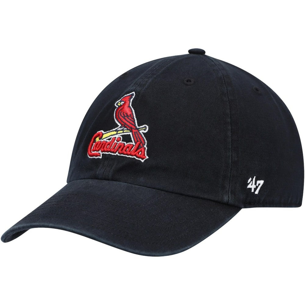 St. Louis Cardinals Clean Up Adjustable Hat - Black | 47 brand
