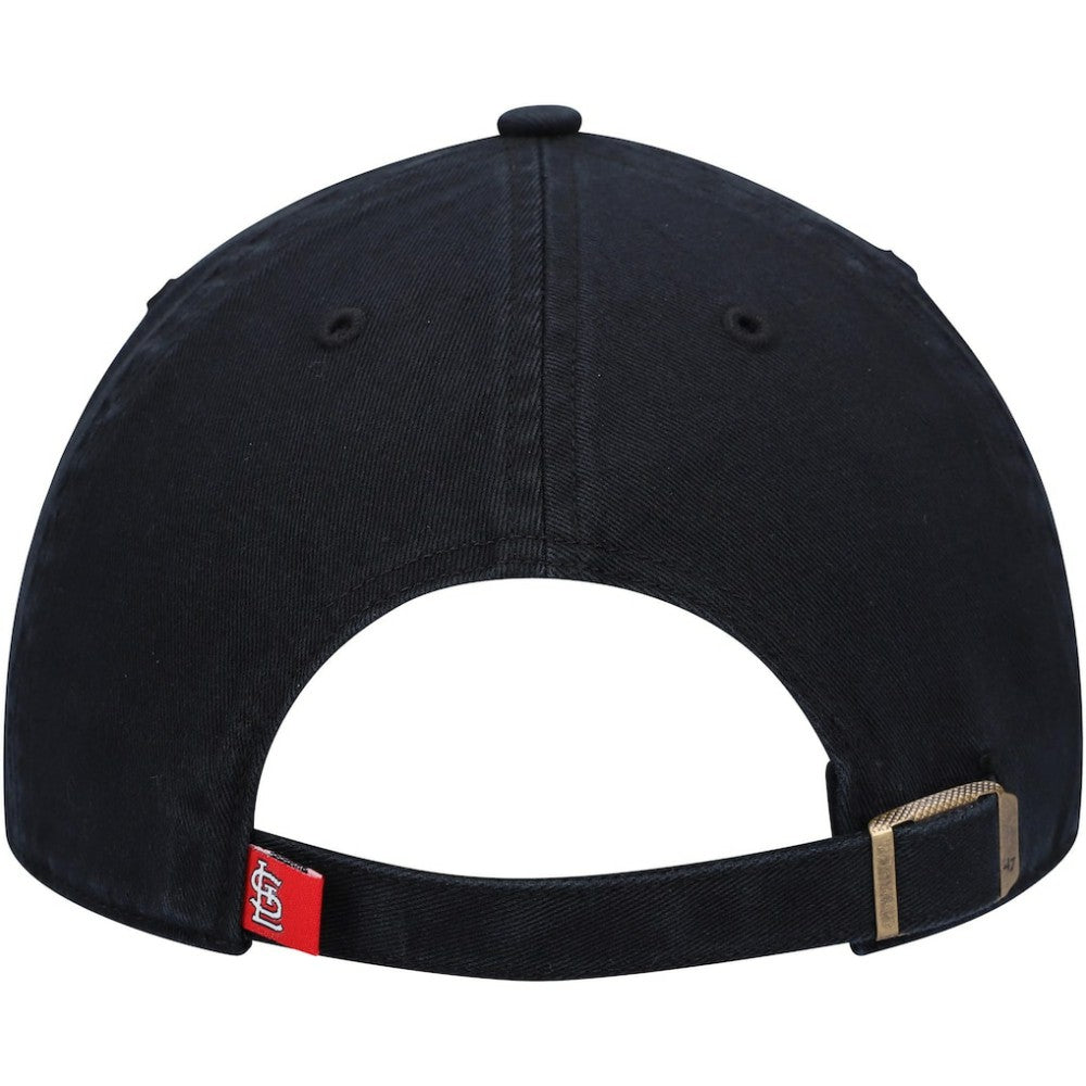 St. Louis Cardinals Clean Up Adjustable Hat - Black | 47 brand