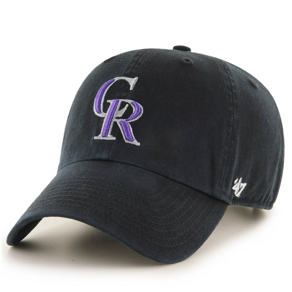 Colorado Rockies Clean Up Adjustable Hat - Black | 47 brand
