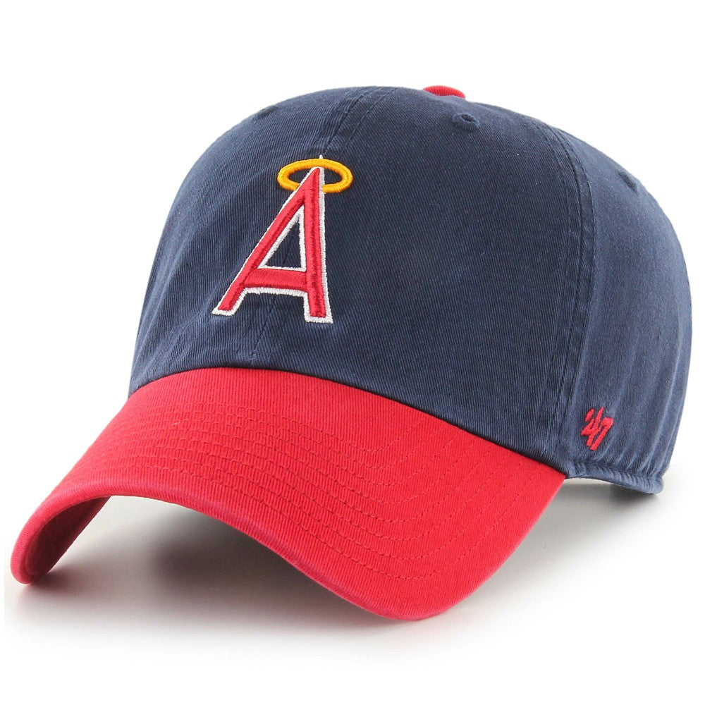 California Angels 1997 Halo Logo Cooperstown Collection Clean Up Adjustable Hat - Navy | 47 brand