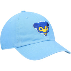 Chicago Cubs Logo Cooperstown Collection Clean Up Adjustable Hat - Light Blue | 47 brand