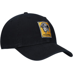 Pittsburgh Pirates Logo Cooperstown Collection Clean Up Adjustable Hat - Black | 47 brand