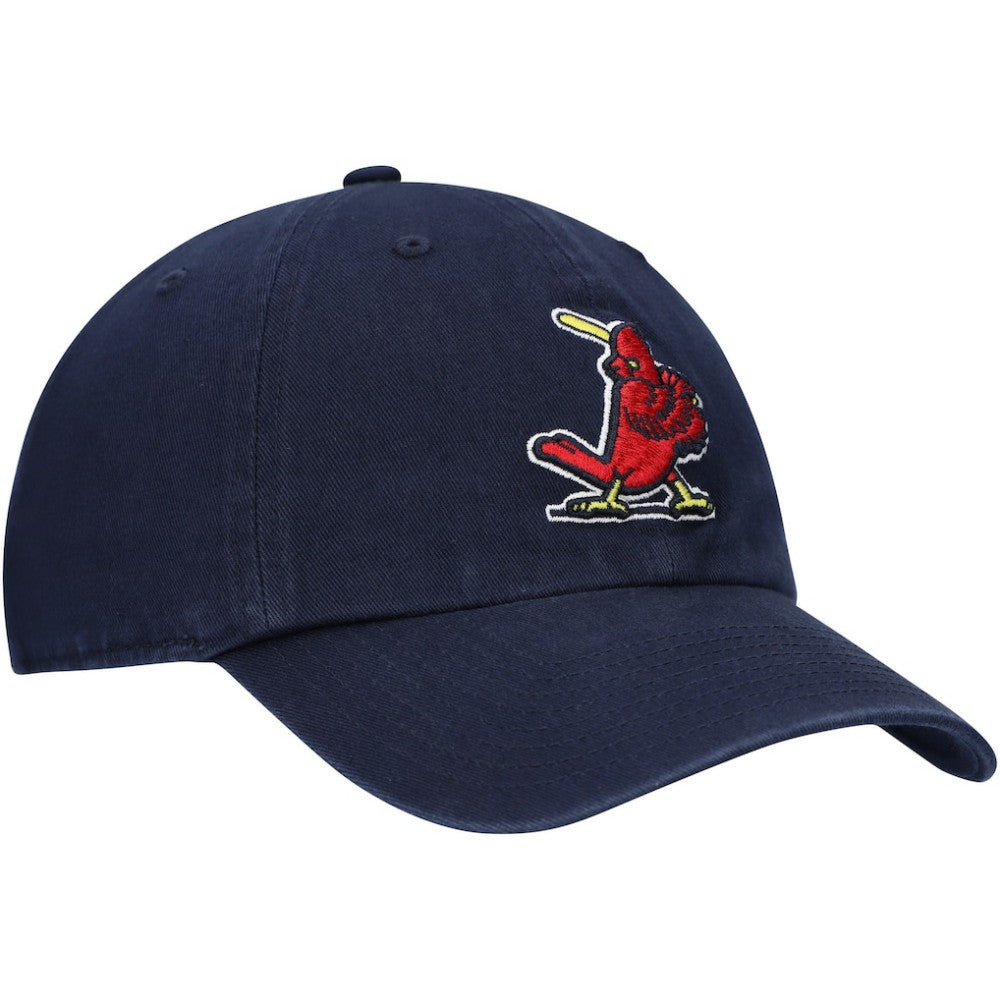 St. Louis Cardinals Logo Cooperstown Collection Clean Up Adjustable Hat - Navy | 47 brand