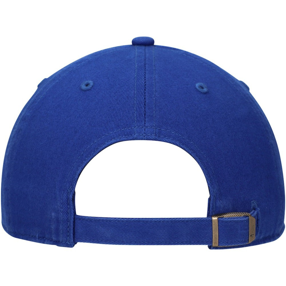Toronto Blue Jays Team Logo Cooperstown Collection Clean Up Adjustable Hat - Royal | 47 brand
