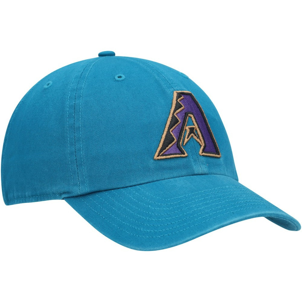Arizona Diamondbacks Logo Cooperstown Collection Clean Up Adjustable Hat - Teal | 47 brand
