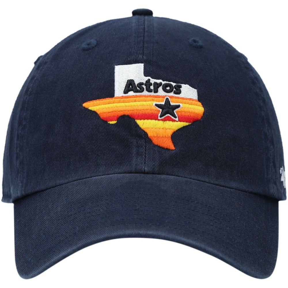 Houston Astros 1984 Logo Cooperstown Collection Clean Up Adjustable Hat - Navy | 47 brand
