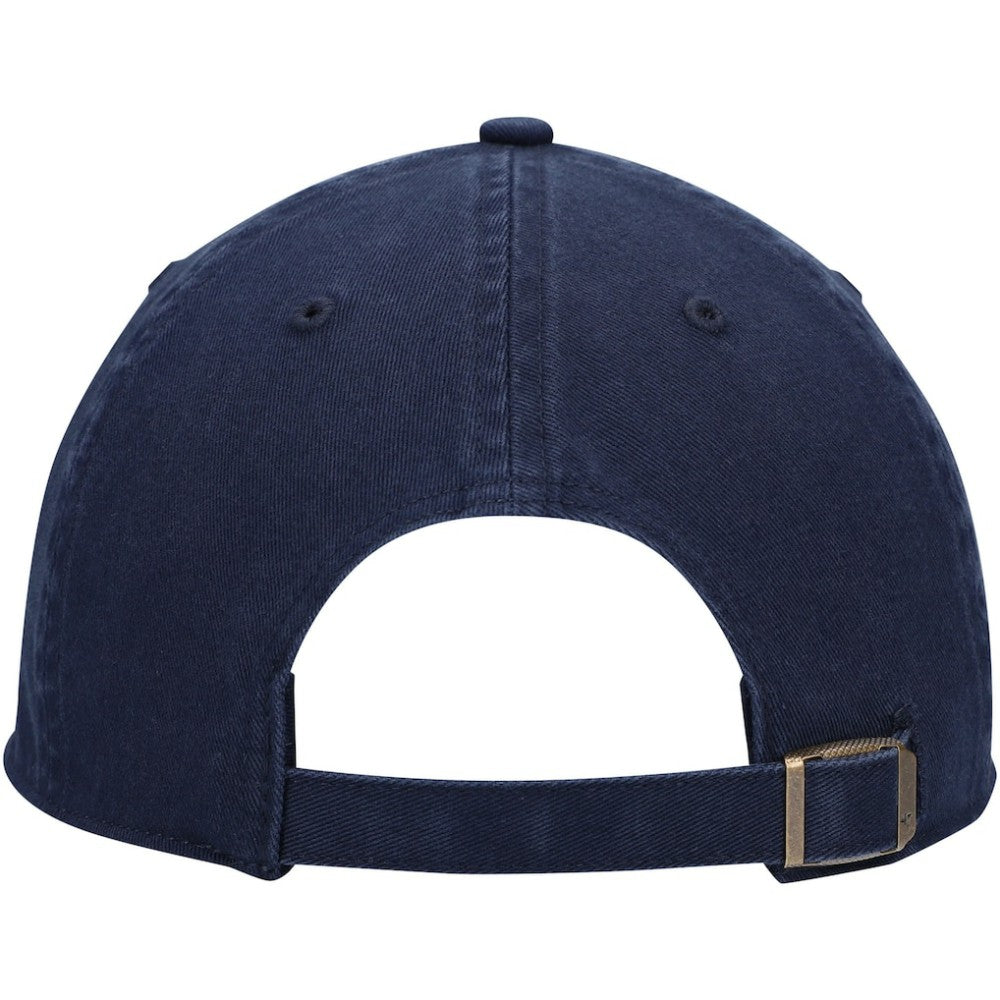 Chicago Cubs C Bear Logo Cooperstown Collection Clean Up Adjustable Hat - Navy | 47 brand