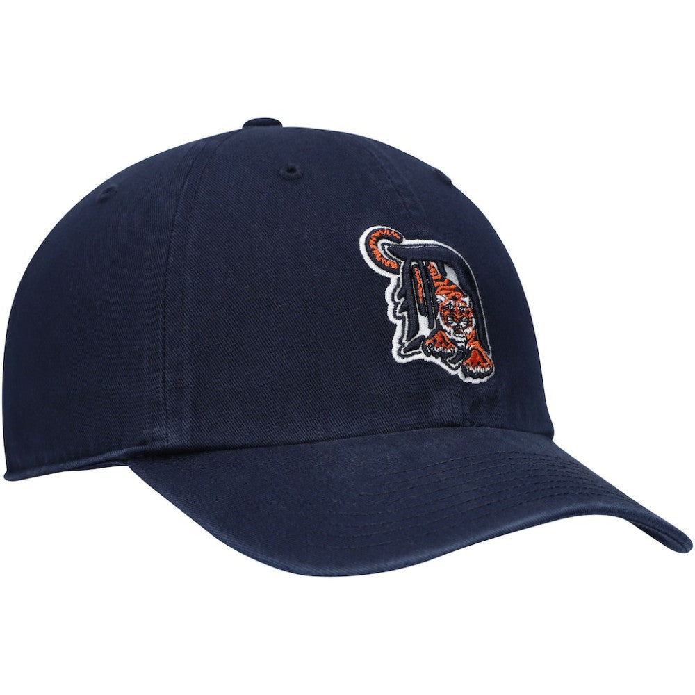 Detroit Tigers Logo Cooperstown Collection Clean Up Adjustable Hat - Navy | 47 brand