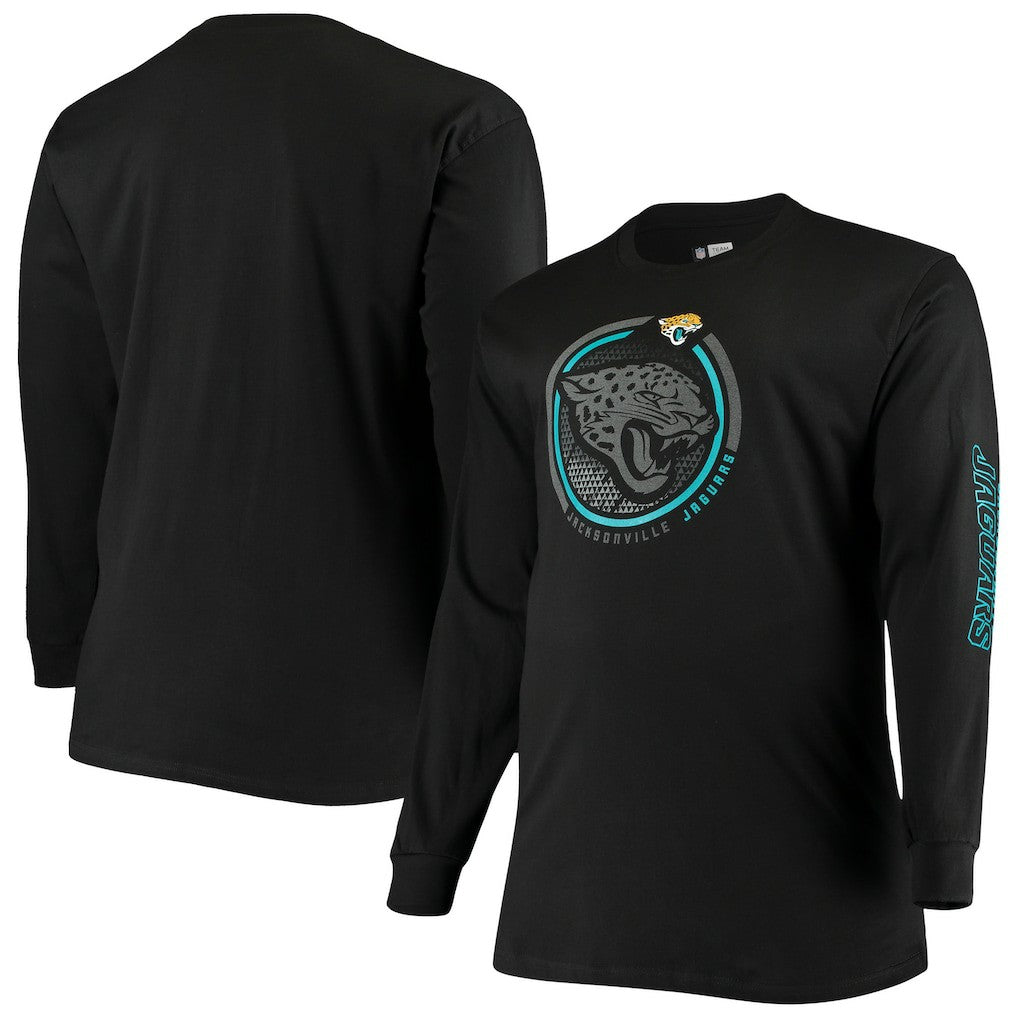 Jacksonville Jaguars Big & Tall Color Pop Long Sleeve T-Shirt - Black cheap