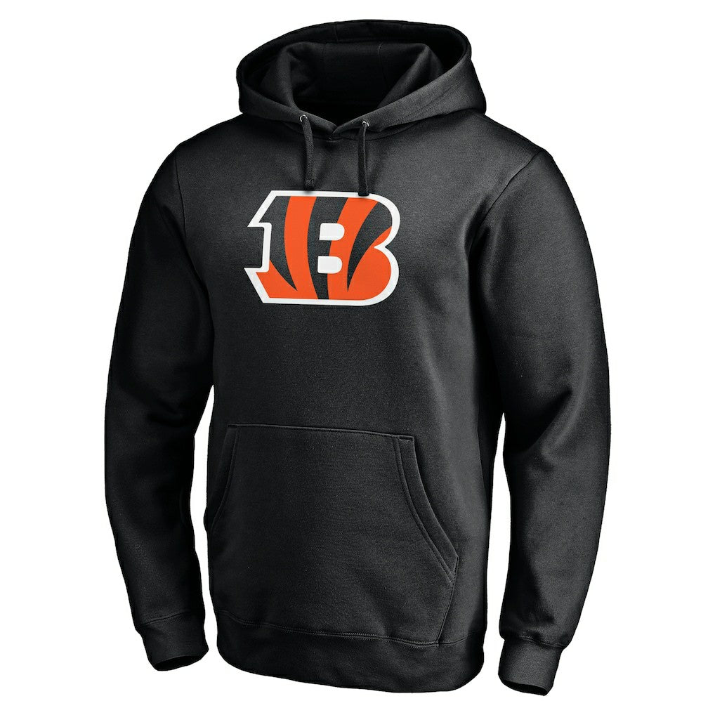Cincinnati Bengals Primary Logo Fitted Pullover Hoodie - Black sale