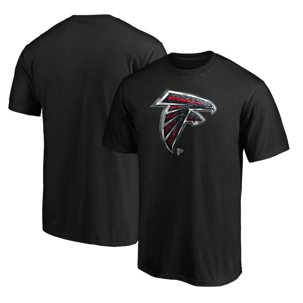 Atlanta Falcons Midnight Mascot Team Logo T-Shirt - Black on sale