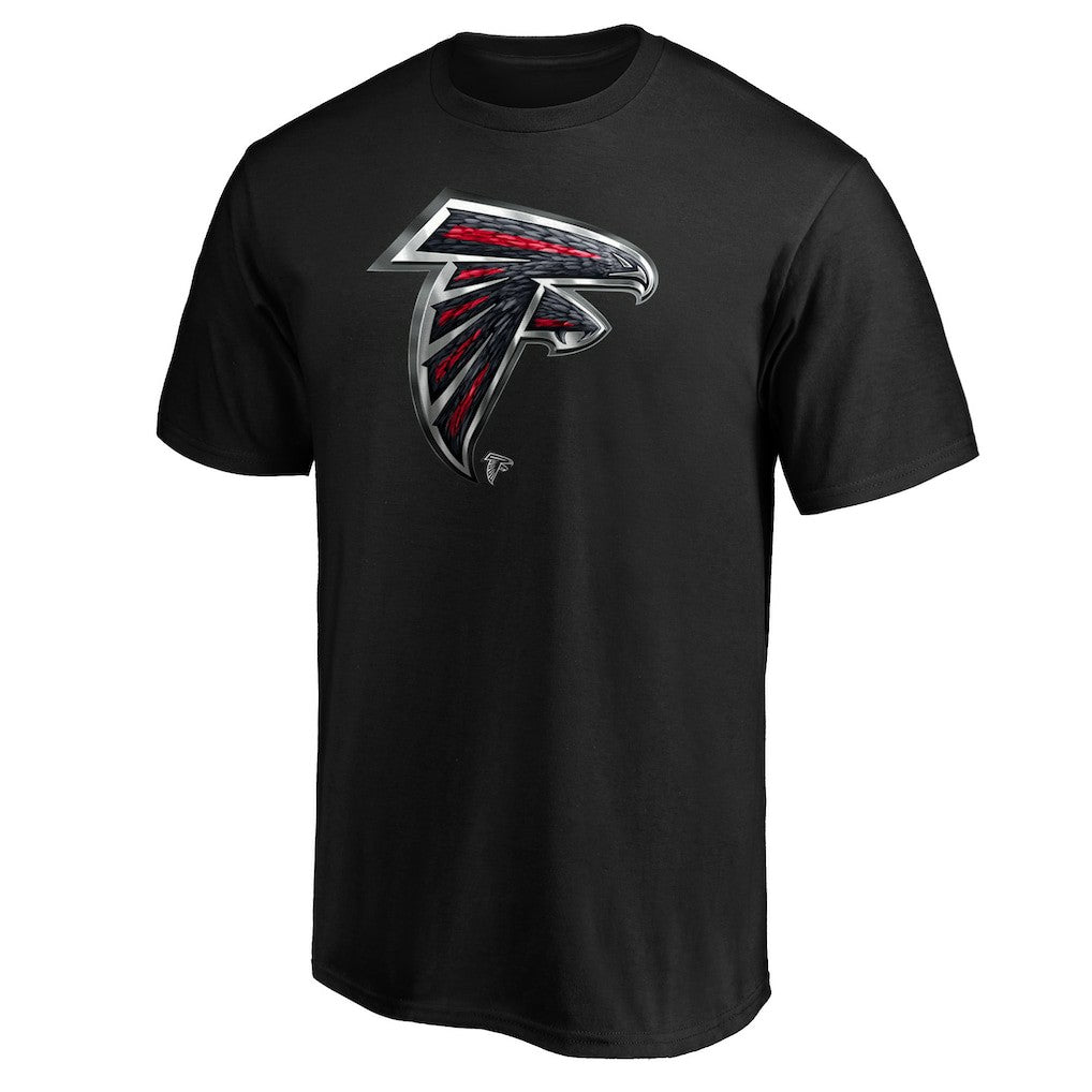 Atlanta Falcons Midnight Mascot Team Logo T-Shirt - Black on sale