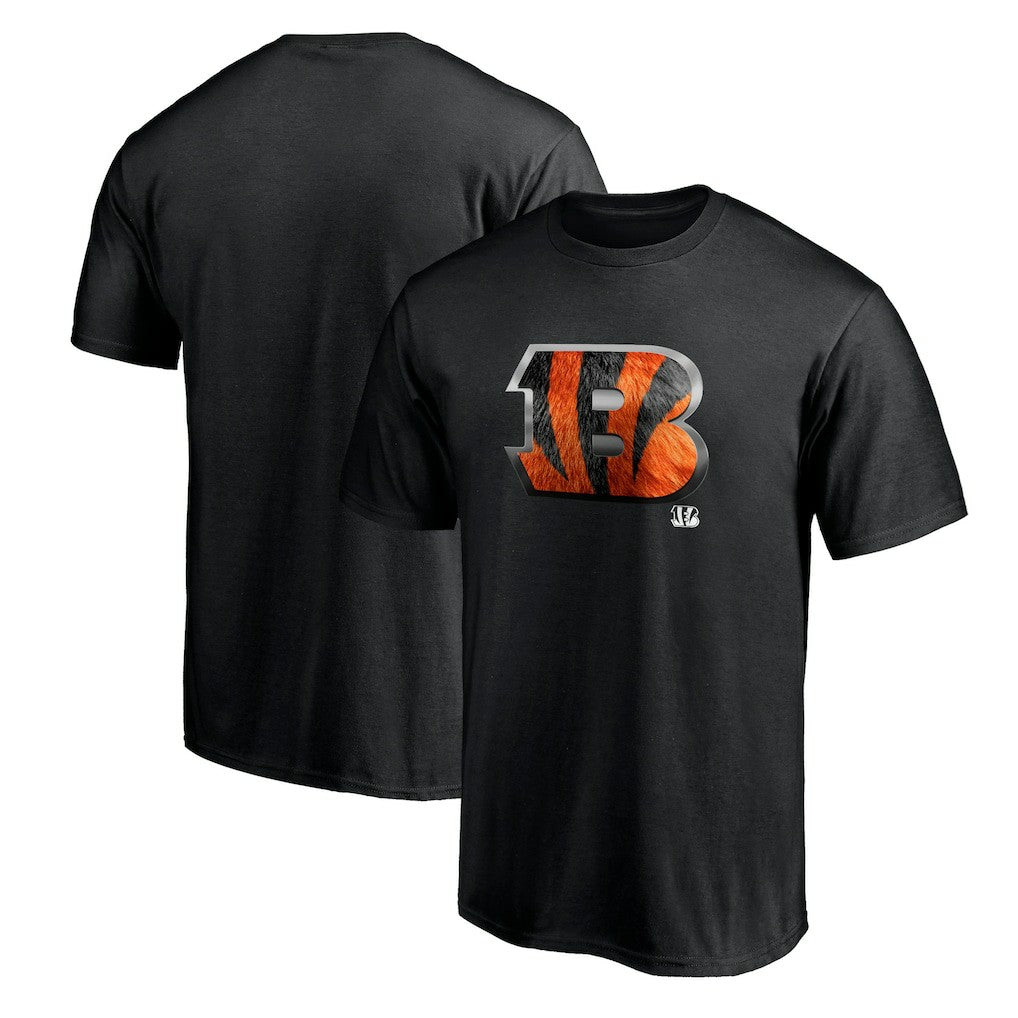 Cincinnati Bengals Midnight Mascot Team Logo T-Shirt - Black on sale