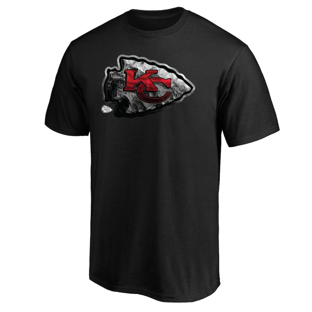 Kansas City Chiefs Midnight Mascot Team Logo T-Shirt - Black sale