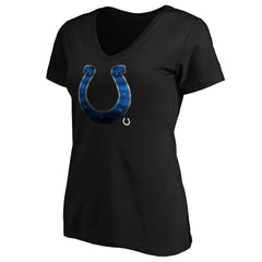 Indianapolis Colts Women's Midnight Mascot Logo V-Neck T-Shirt - Black outlet