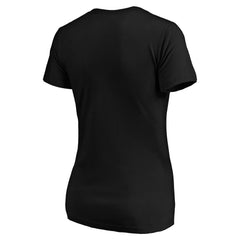 New York Giants Women's Midnight Mascot Logo V-Neck T-Shirt - Black online