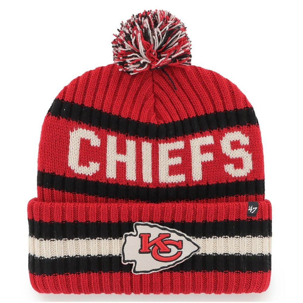 Kansas City Chiefs '47 Bering Cuffed Knit Hat with Pom - Red cheap