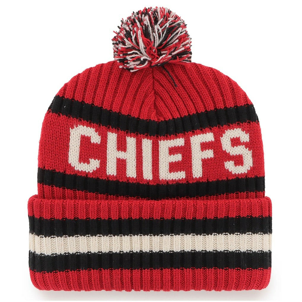 Kansas City Chiefs '47 Bering Cuffed Knit Hat with Pom - Red cheap