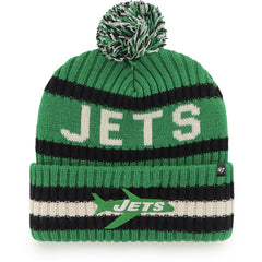 New York Jets '47 Bering Cuffed Knit Hat with Pom - Kelly Green for sale