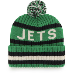 New York Jets '47 Bering Cuffed Knit Hat with Pom - Kelly Green for sale