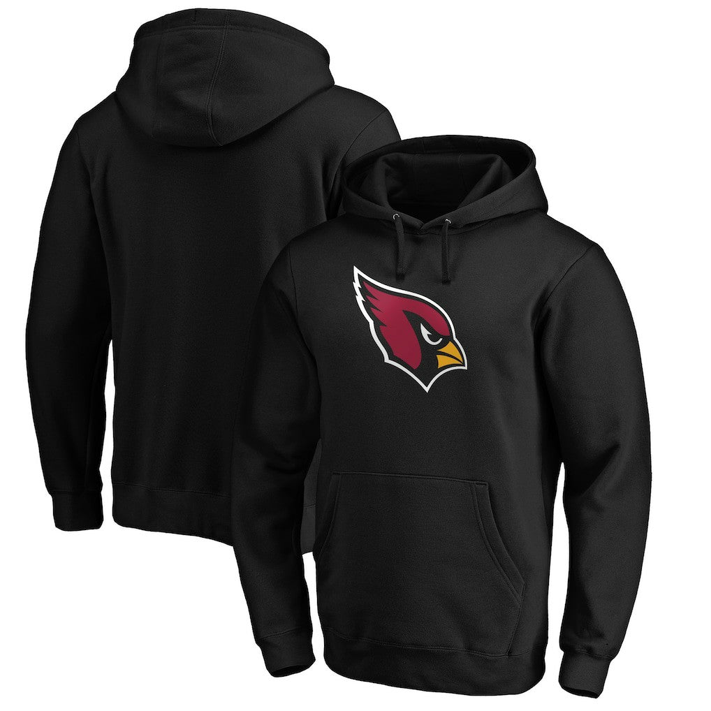 Arizona Cardinals Primary Logo Fitted Pullover Hoodie - Black on sale