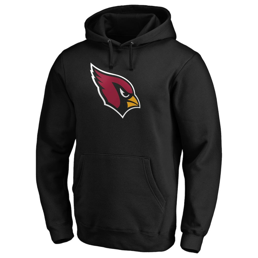 Arizona Cardinals Primary Logo Fitted Pullover Hoodie - Black on sale