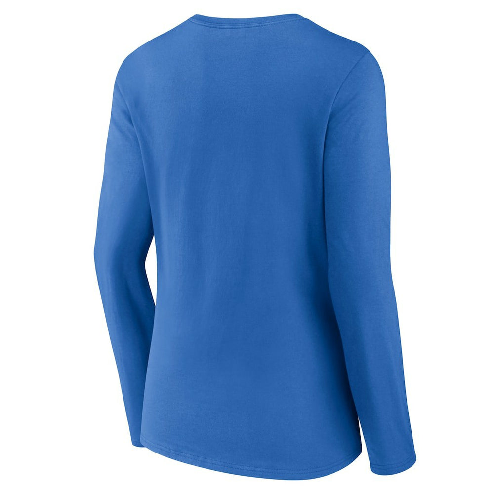 Los Angeles Chargers Women's Primary Team Logo Long Sleeve V-Neck T-Shirt - Powder Blue on sale