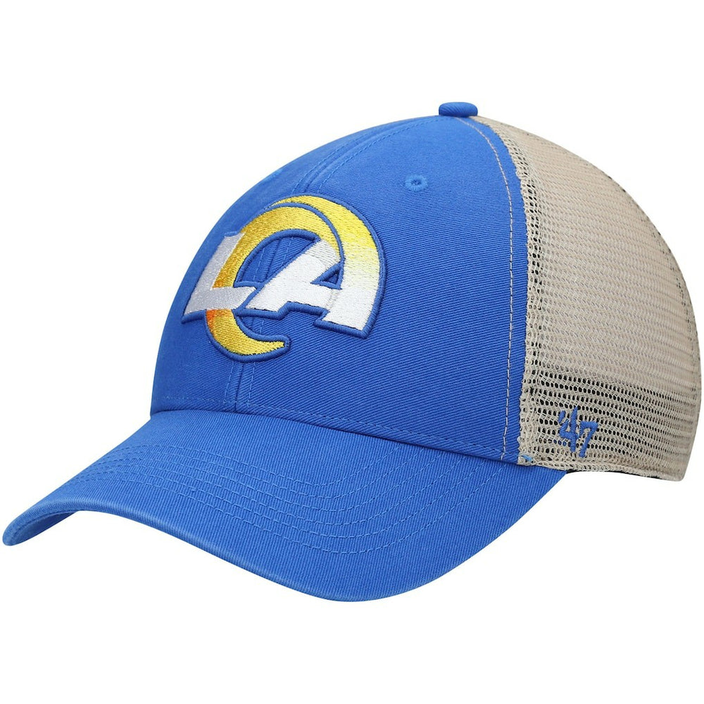 Los Angeles Rams '47 Flagship Logo MVP Snapback Hat - Royal/Natural on sale