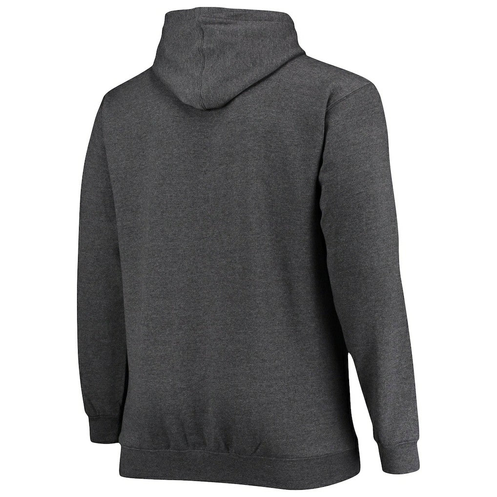 New Orleans Saints Big & Tall Practice Pullover Hoodie - Heathered Charcoal discount