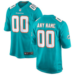 Miami Dolphins Custom Game Jersey - Aqua | Nike sale