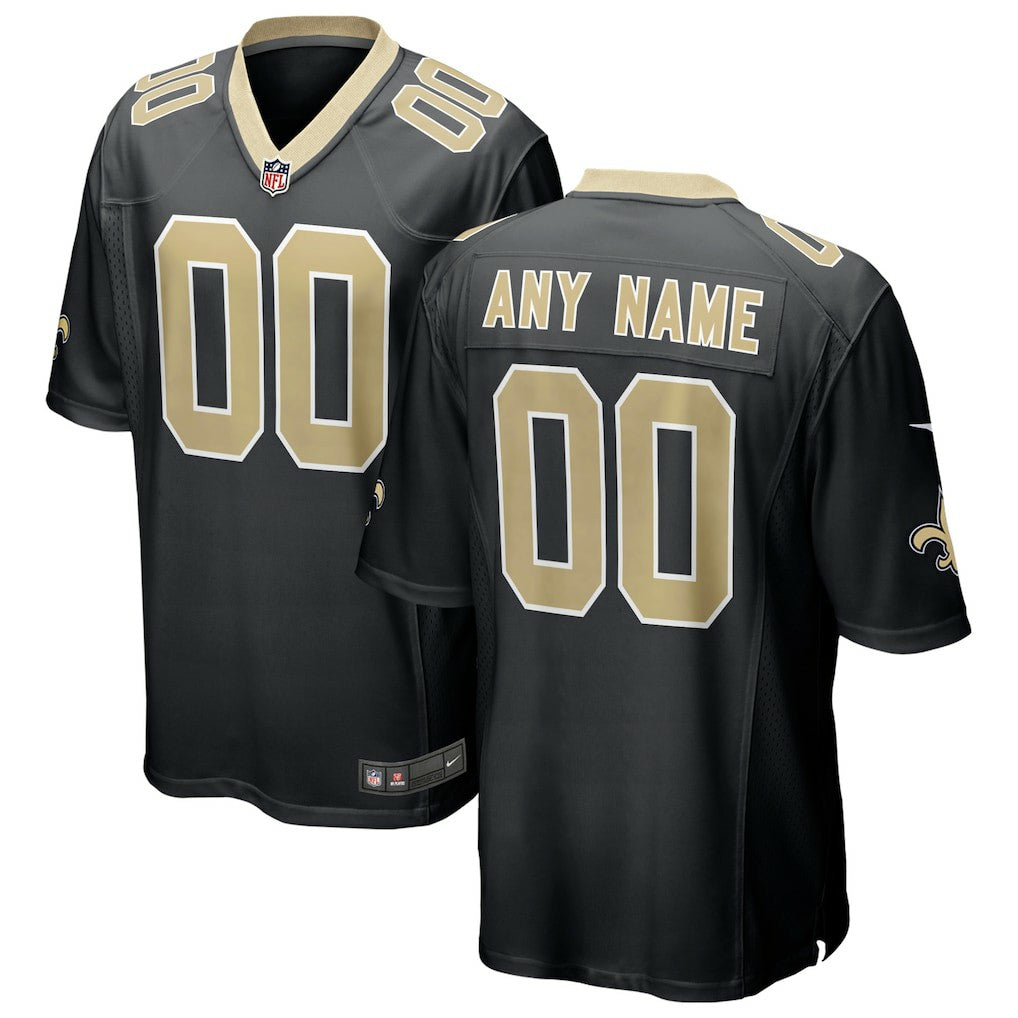 New Orleans Saints Custom Game Jersey - Black | Nike on sale
