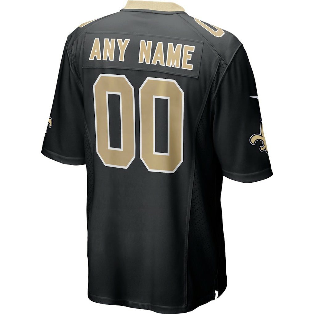 New Orleans Saints Custom Game Jersey - Black | Nike on sale
